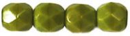 FP04 Opaque Olive 4 mm Fire Polished - 100 x