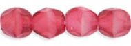 FP04 Fuchsia Matt 4 mm Fire Polished - 100 x