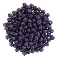 FP04 Polychrome Dark Purple 4 mm Fire Polished - 100 x