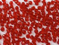 FP03 Red 3 mm Fire Polished - 100 x