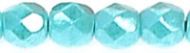 FP03 Luster Sky Blue Coral 3 mm Fire Polished - 100 x