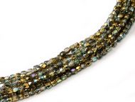 FP02 Crystal Rainbow Gold 2 mm Fire Polished ~ 150 x