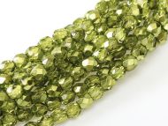 FP04 Metallic Ice Crystal Olive 4 mm Fire Polished - 120 x