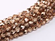 FP04 Metallic Ice Crystal Rose Gold 4 mm Fire Polished - 120 x