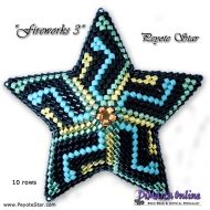 Tutorial 11 rows - Fireworks 1 - 3D Peyote Star + Basic Tutorial Little 3D Peyote Star (download link per e-mail)