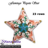Tutorial 23 rows - Flamingo 3D Peyote Star + Basic Tutorial (download link per e-mail)