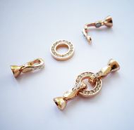 Fold-Over Magnetic Clasp Gold