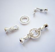 Fold-Over Magnetic Clasp Silver