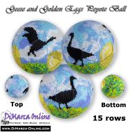 Tutorial 15 rows - Geese with Golden Eggs Peyote Ball incl. Basic Tutorial (download link per e-mail)