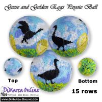 Tutorial 15 rows - Geese with Golden Eggs Peyote Ball incl. Basic Tutorial (download link per e-mail)