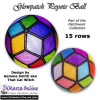 Tutorial 15 rows - Glowpatch Peyote Ball incl. Basic Tutorial (download link per e-mail)