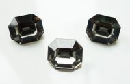 PO12 Graphite (HYT) Octagon 12x10 mm Preciosa - 2 x * BUY 1 - GET 1 FREE *