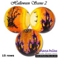 Tutorial 15 rows - Halloween Scene 2 Peyote Ball incl. Basic Tutorial (download link per e-mail)