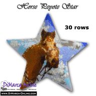 Tutorial 30 rows - Horse 3D Peyote Star + Basic Tutorial (download link per e-mail)
