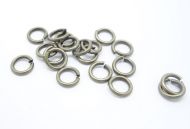 Jump Rings 8 mm Antique Bronze Plated - 10 grams