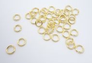 Jump Rings 4 mm Gold Plated - 10 grams