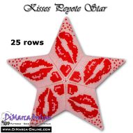 Tutorial 25 rows - Kisses 3D Peyote Star + Basic Tutorial Little 3D Peyote Star (download link per e-mail)