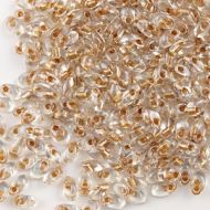 LMA-1522 Sparkling Honey Beige Lined Crystal (like DB0901) Magatama Long 4x7 mm Miyuki * BUY 1 - GET 1 FREE *