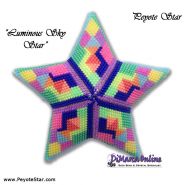 Tutorial 20 rows - Luminous Sky 3D Peyote Star + Basic Tutorial Little 3D Peyote Star (download link per e-mail)