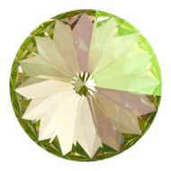 1122 Crystal Luminous Green Rivoli 12 mm Swarovski