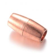 Magnetic Glue-In Clasp Barrel 5 mm inside diameter Rose Gold