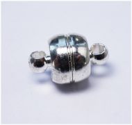 Magnetic Clasp 7 mm Silver - 2 x