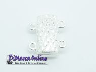 Magnetic Clasp 2 strands Silver