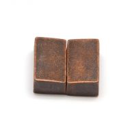 Magnetic Clasp Rectangle Glue-in 16 mm Copper