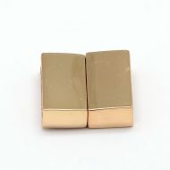 Magnetic Clasp Rectangle Glue-in 16 mm Gold