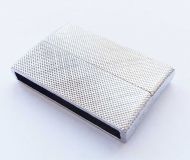 Magnetic Clasp Rectangle Glue-in 40 mm Etched Design Platinum