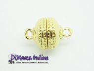 Magnetic Clasp 12 mm Oval Gold