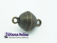 Magnetic Clasp Bicone 13 mm Antique Bronze