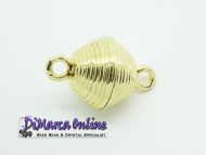 Magnetic Clasp Bicone 13 mm Gold