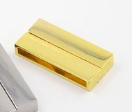 Magnetic Clasp Rectangle Glue-in 38 mm Shiny Gold