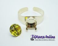 Ring Setting SS39 - 8 mm Solitaire Gold Plated