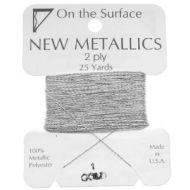 Silver Metallic Thread On the Surface New Metallics