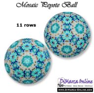 Tutorial 11 rows - Mosaic Peyote Ball incl. Basic Tutorial (download link per e-mail)