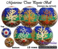 Tutorial 15 rows - Mysterious Trees Peyote Ball incl. Basic Tutorial (download link per e-mail)