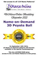 * Peyote Ball Beadalong ALL-ACCESS-PASS * September 2022 - 124 Name Peyote Ball Patterns