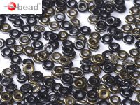 O-23980/22601 Jet Valentinite O-Beads