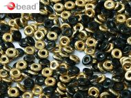 O-23980/26441 Jet Amber (Gold) O-Beads