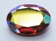 OV1813-00030/98533 Crystal Rainbow Copper Oval Glass 18x13 mm - 4 x