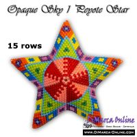 Tutorial 15 rows - Opaque Sky 1 - 3D Peyote Star + Basic Tutorial (download link per e-mail)