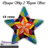 Tutorial 15 rows - Opaque Sky 2 - 3D Peyote Star + Basic Tutorial (download link per e-mail)