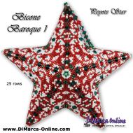 Tutorial 25 rows - Bicone Baroque 1 - 3D Peyote Star + Basic Tutorial (download link per e-mail)
