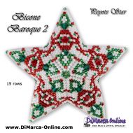 Tutorial 15 rows - Bicone Baroque 2 - 3D Peyote Star + Basic Tutorial (download link per e-mail)