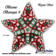 Tutorial 15 rows - Bicone Baroque 4 - 3D Peyote Star + Basic Tutorial (download link per e-mail)