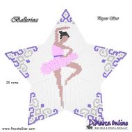 Tutorial 25 rows - Ballerina 3D Peyote Star + Basic Tutorial Little 3D Peyote Star (download link per e-mail)