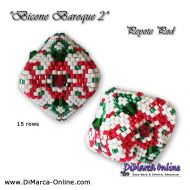 Tutorial 15 rows - Bicone Baroque 2 - 3D Peyote Pod + Basic Tutorial (download link per e-mail)