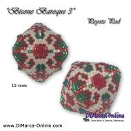 Tutorial 15 rows - Bicone Baroque 3 - 3D Peyote Pod + Basic Tutorial (download link per e-mail)